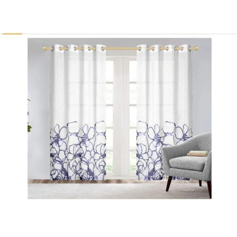 2-Pack Curtain Rods for Windows 18 to 45 Inch 1.5-3.75 Feet, 1
